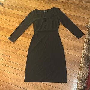 Agnes B. Black Long Sleeve Dress
